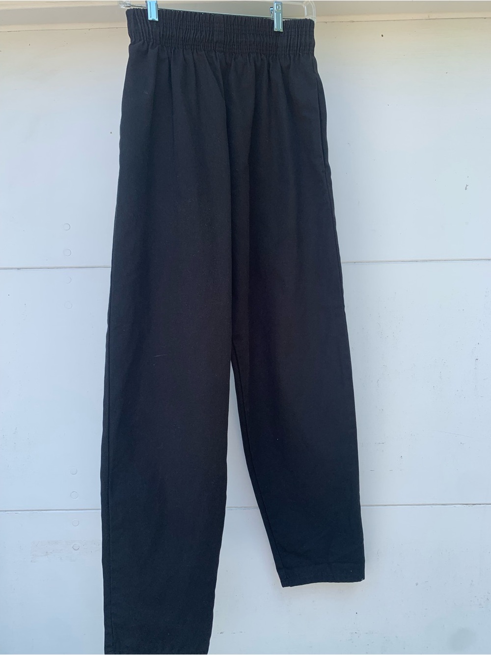 Edward's Womens/Unisex Black Chef Pants